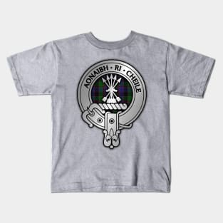 Clan Cameron Crest & Lochaber Tartan Kids T-Shirt